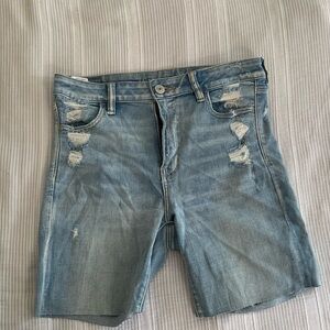 American Eagle Women’s Distressed Denim Shorts (next level stretch)